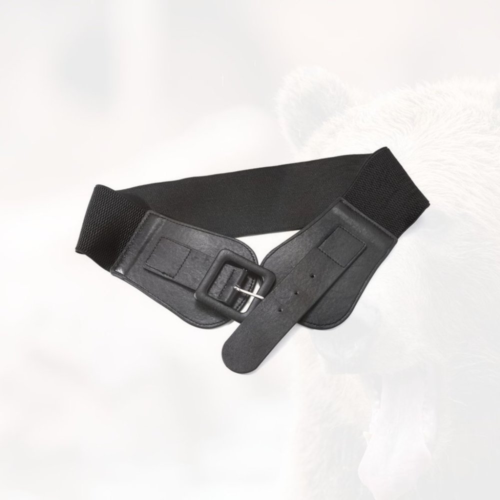 New Square Buckle Elastic Belt size US 80(6-10) 146 - Picture 3 of 3